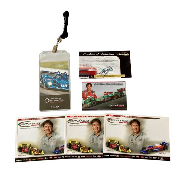 Fernandez Racing Owned Acura Dealership Card/Lanyard American LeMans w/COA - Picture 1 of 8